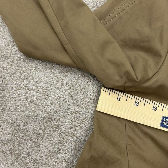 J‎ CREW Factory Double Breasted Trench Coat Jacket Khaki Tan Women's Size 6 - Picture 10 of 11